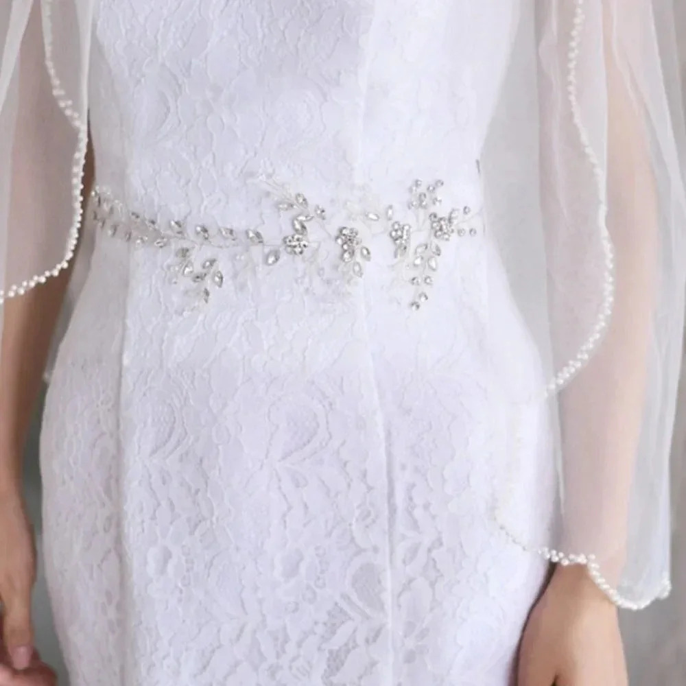 Unique 4pc. One-Of-A-Kind Bridal Headdress Ensemble - Picture 8 of 12